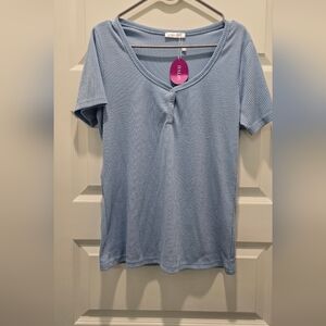 Halife Women's V-Neck Short Sleeve Top